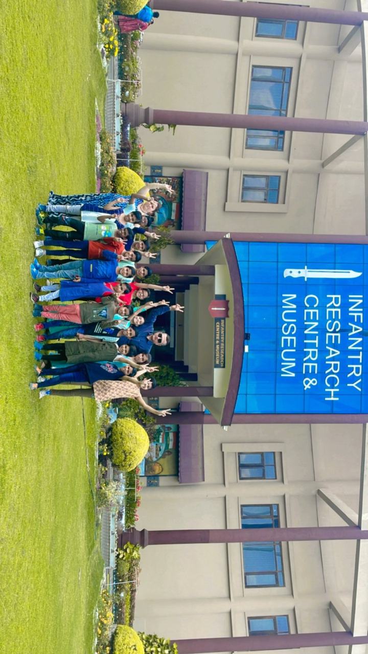Children outside the Infantry Research Centre Museum