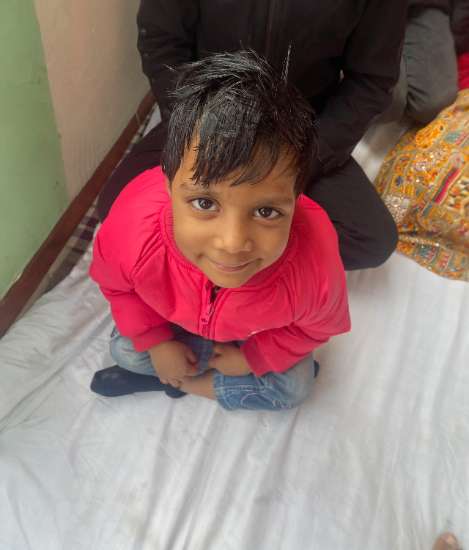 A young girl at home