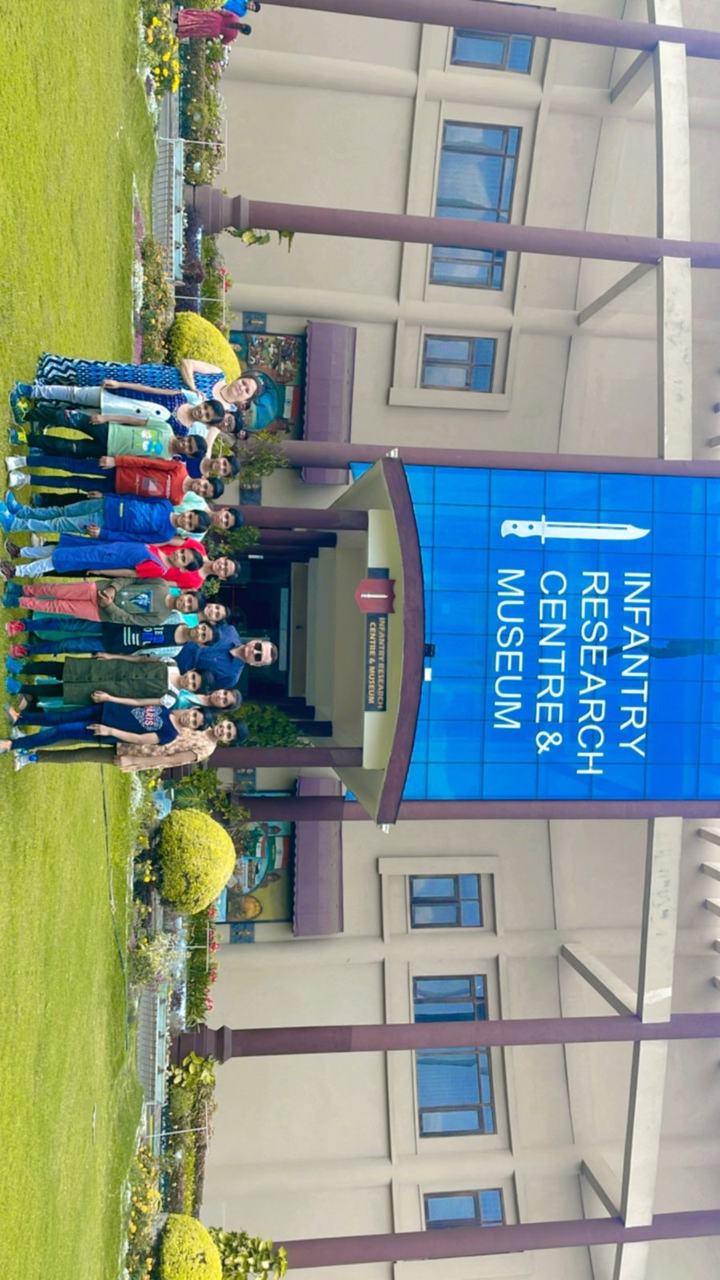 Children outside the Infantry Research Centre Museum
